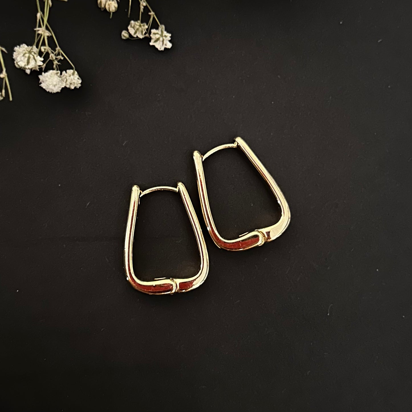 Waterproof Earrings, Stainless Steel Hoops, Everyday Gold Earrings, Anti-Tarnish Gold Hoops
