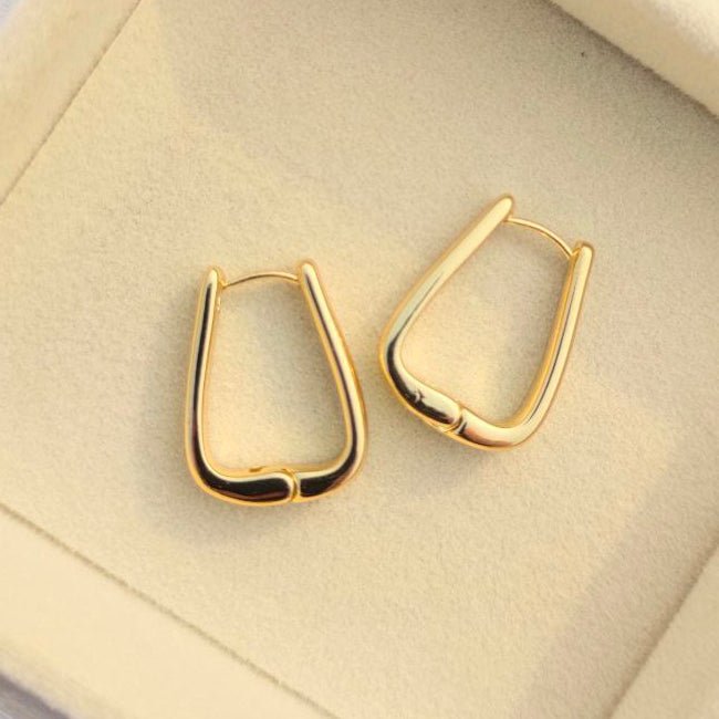Gold Hoop Earrings, Earrings for office wear, College Wear Earrings
