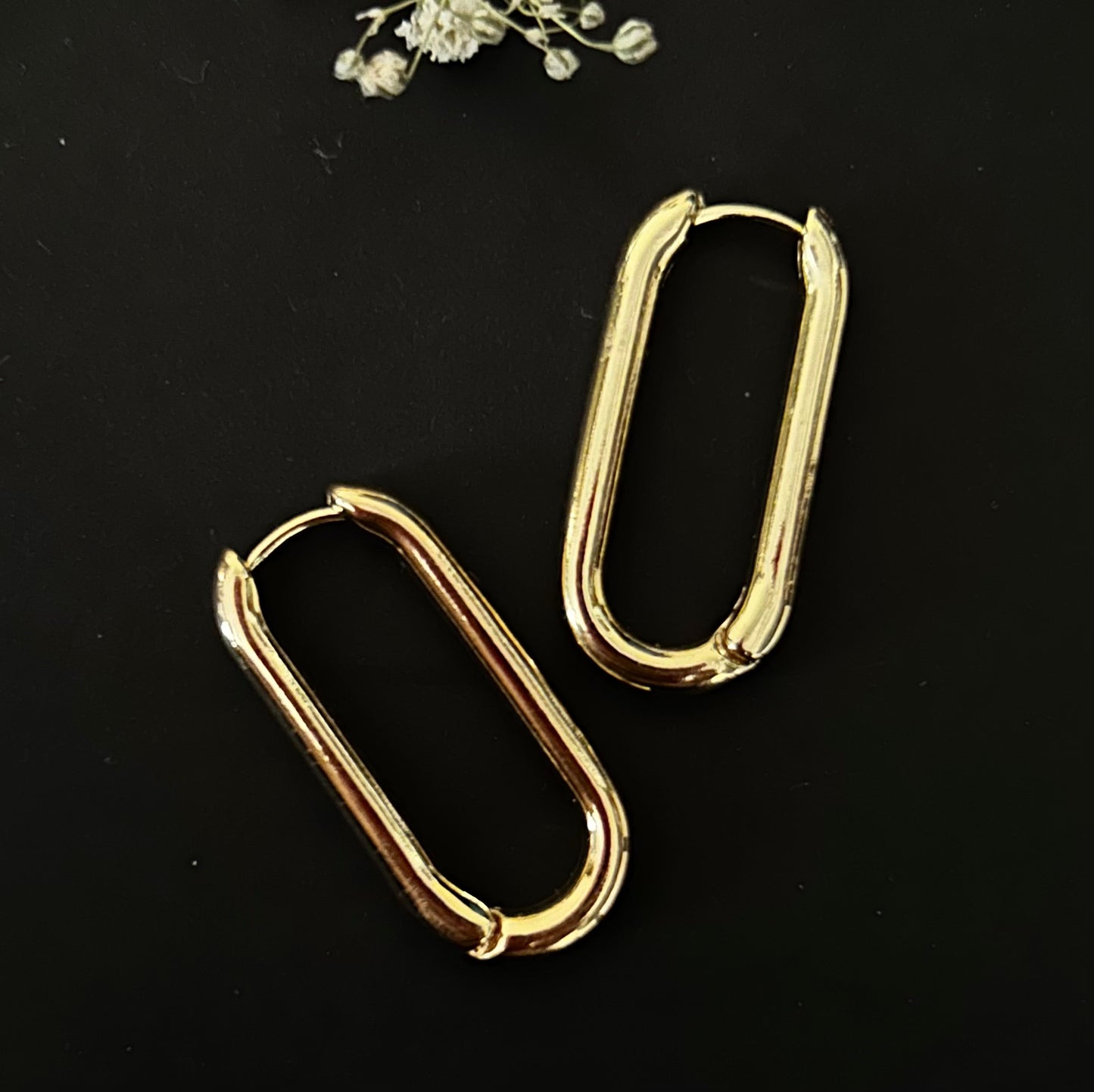 Gold Hoop earrings, Waterproof Jewelry, Stainless Steel Hoops, Everyday Gold Earrings, Anti-Tarnish Gold Hoops