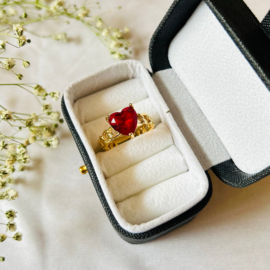 Heart shaped daily wear ring for women