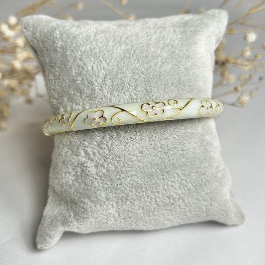 Aqua Floret Vintage Cuff