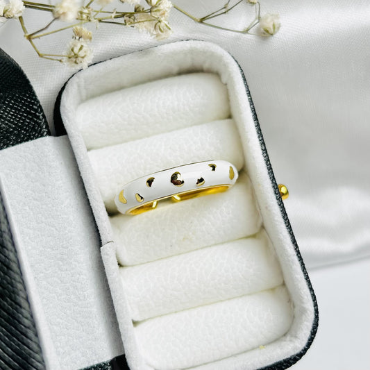 Gold Hearts Ring