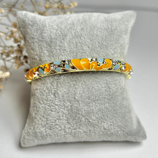 Golden Aura Diamond Cuff