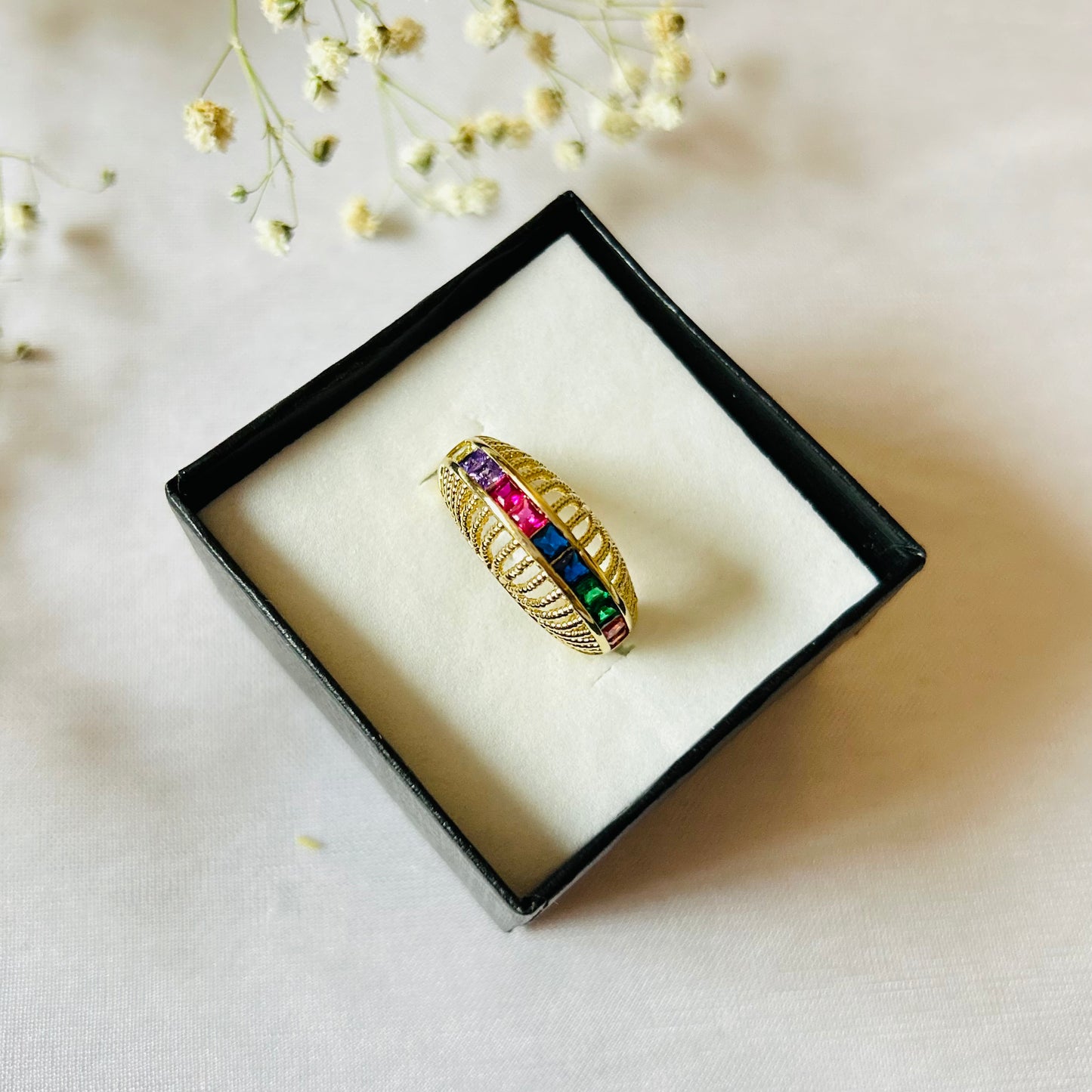 Radiance daily wear adjustable ring
