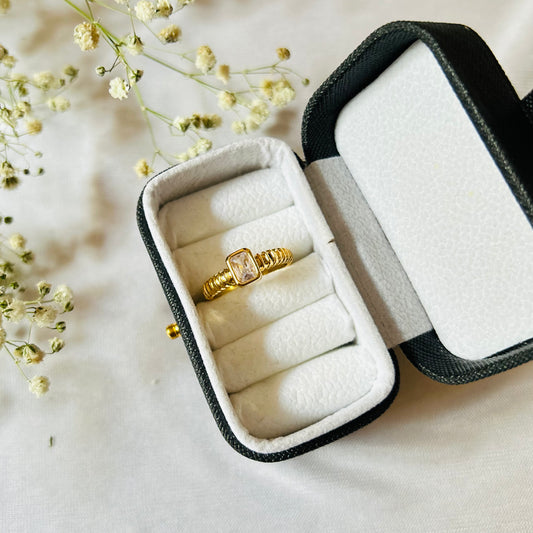 Water proof and adjustable daily wear ring for women