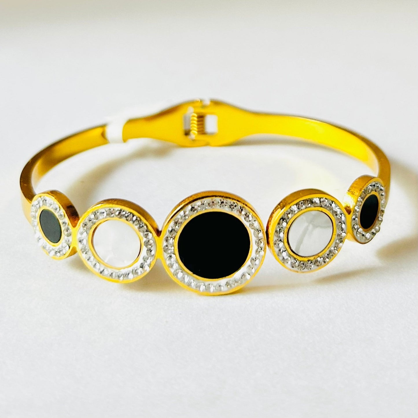 Eclipse Enamel Cuff - Minimalist Bling