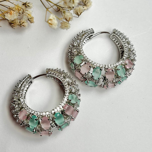 Gulabi Noor Chaandbaali - Minimalist Bling