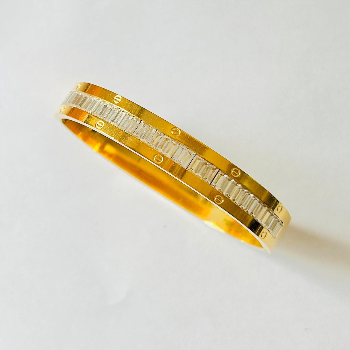 Ice Baguette Bracelet - Minimalist Bling