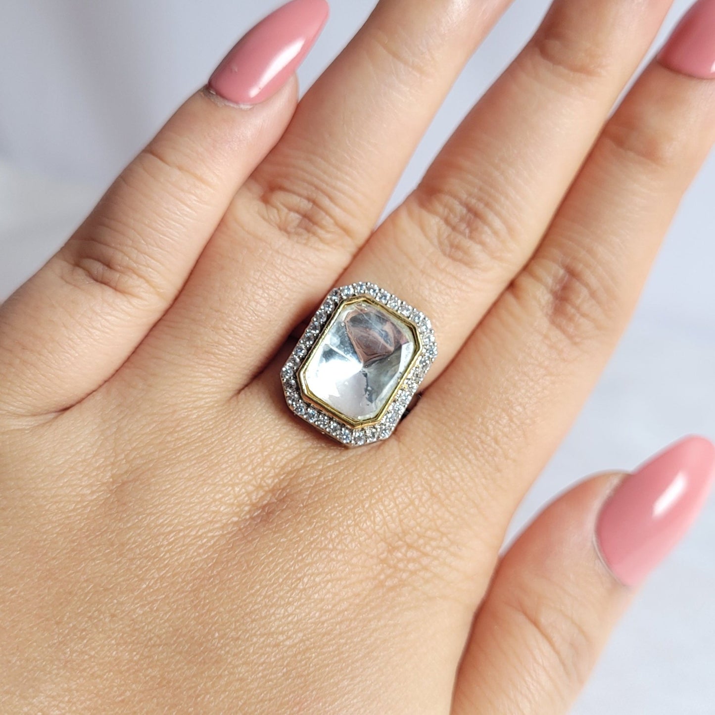 Noor Kundan Ring - Minimalist Bling