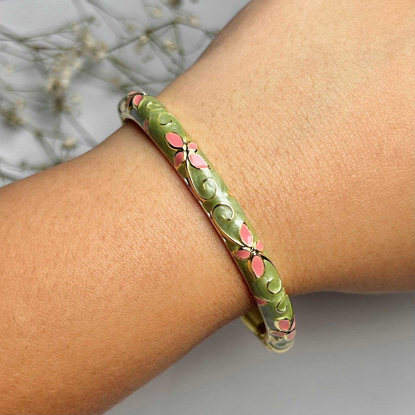 Sage Lace Vintage Cuff