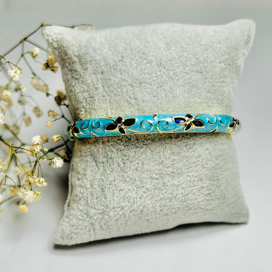 Azure Posy Vintage Cuff