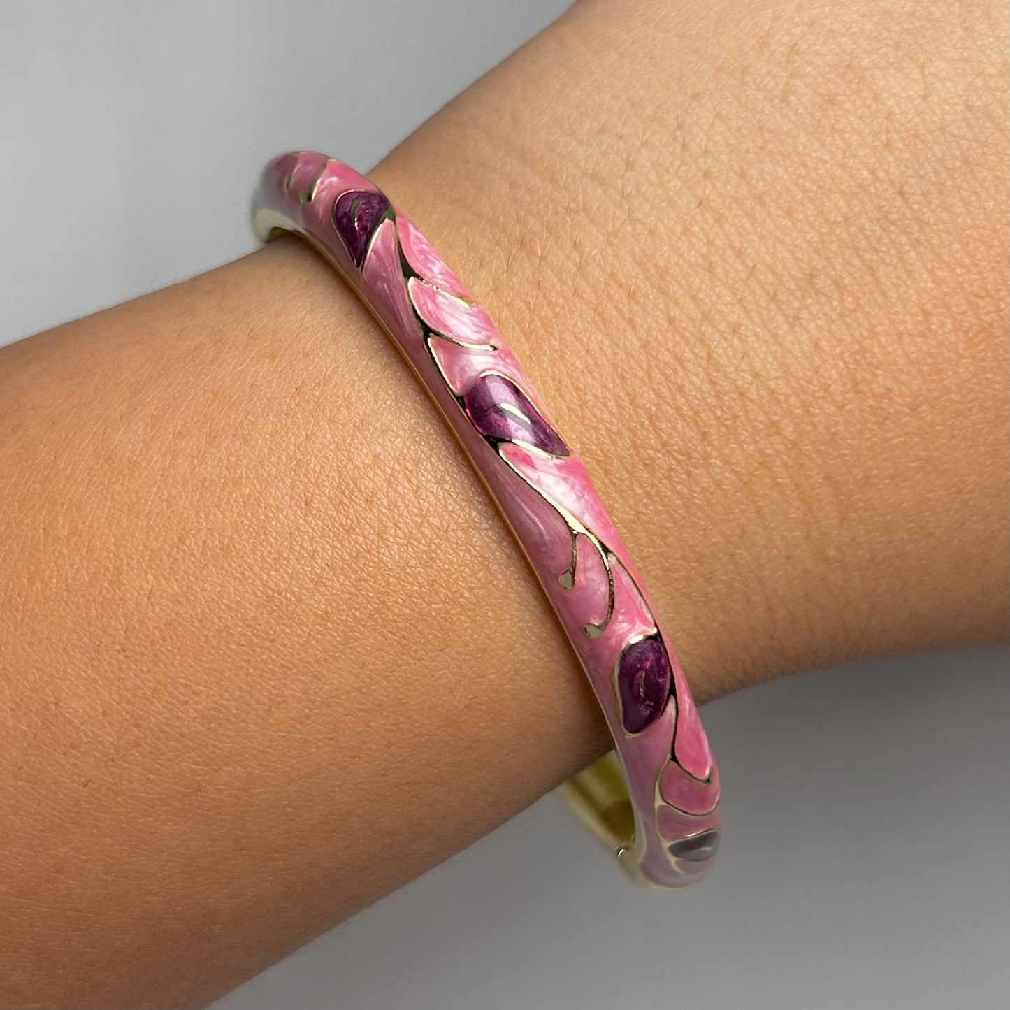 Orchid Swirl Vintage Cuff