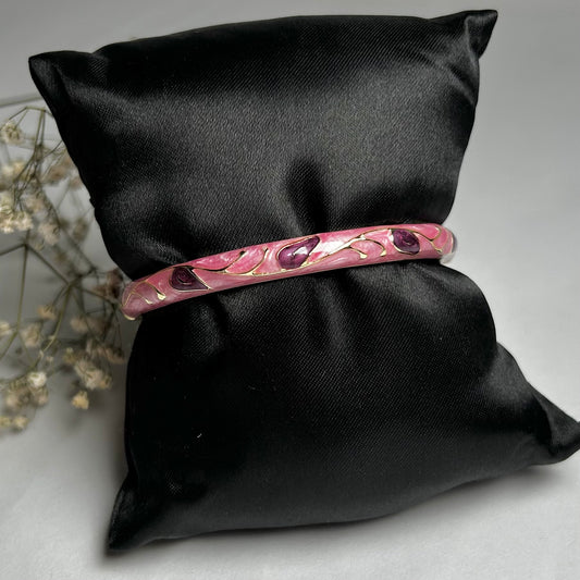 Orchid Swirl Vintage Cuff