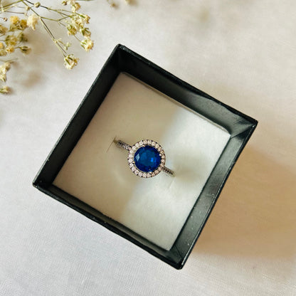Angel solitaire adjustable and waterproof ring for women