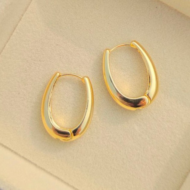 Stainless Steel Gold Hoops, Hoop Earrings for women