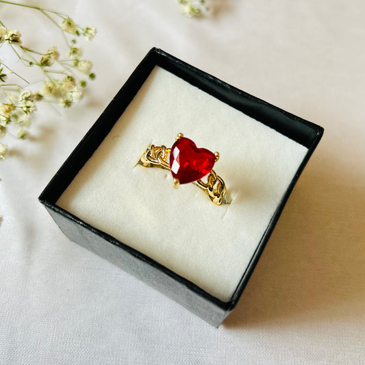 Heart shaped ring for women