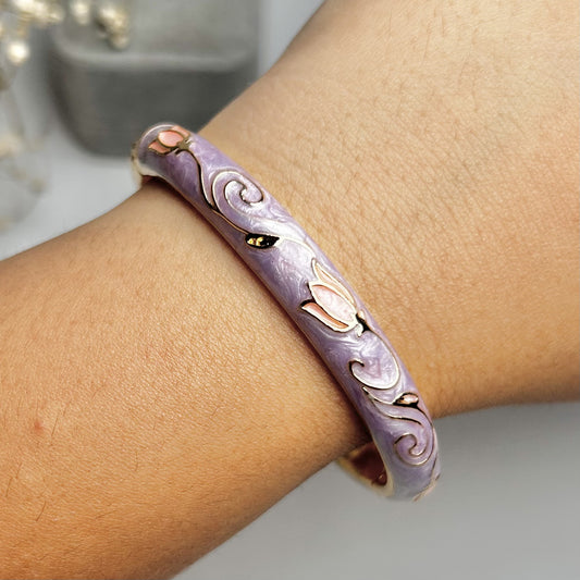 Violet Bloom Vintage Cuff