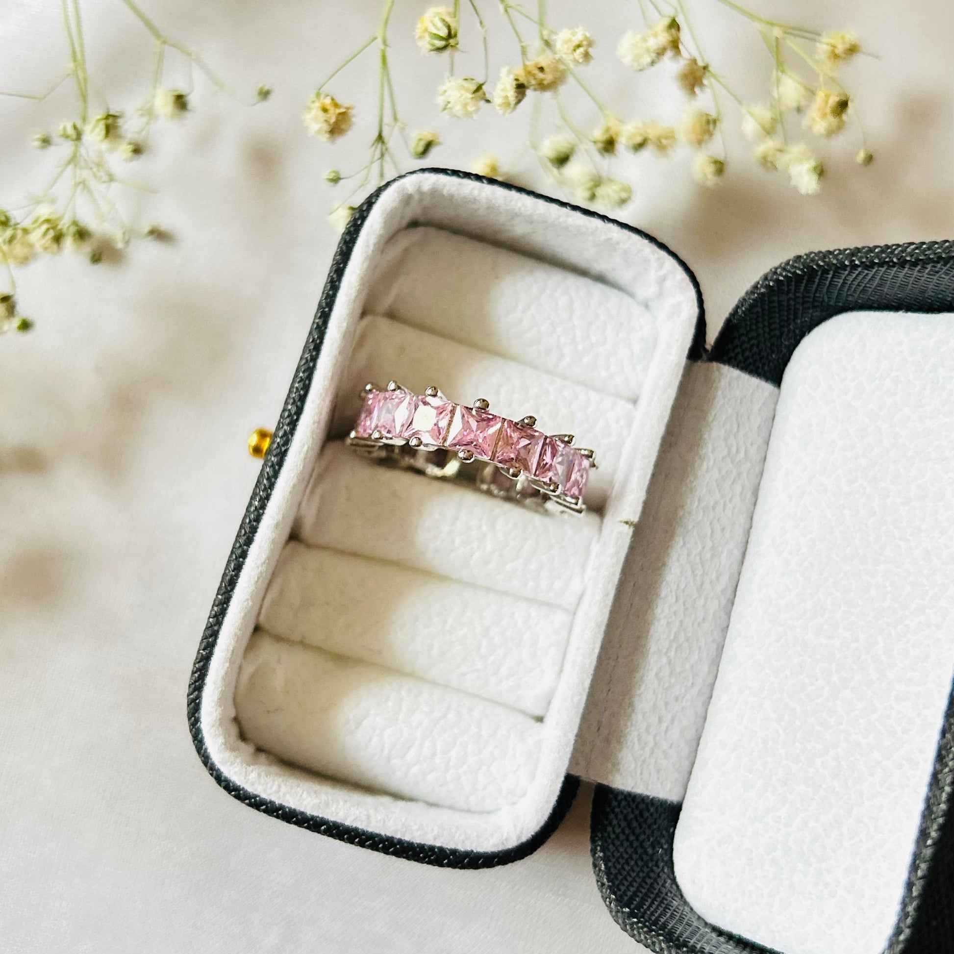 Modern baguette office wear ring for women