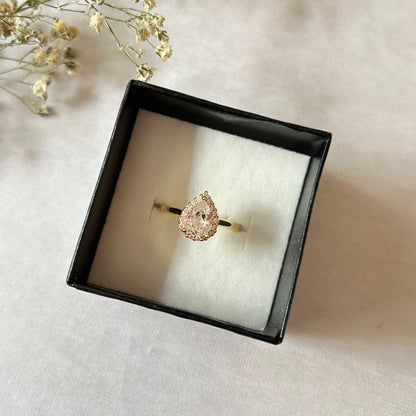 Teardrop ring for women
