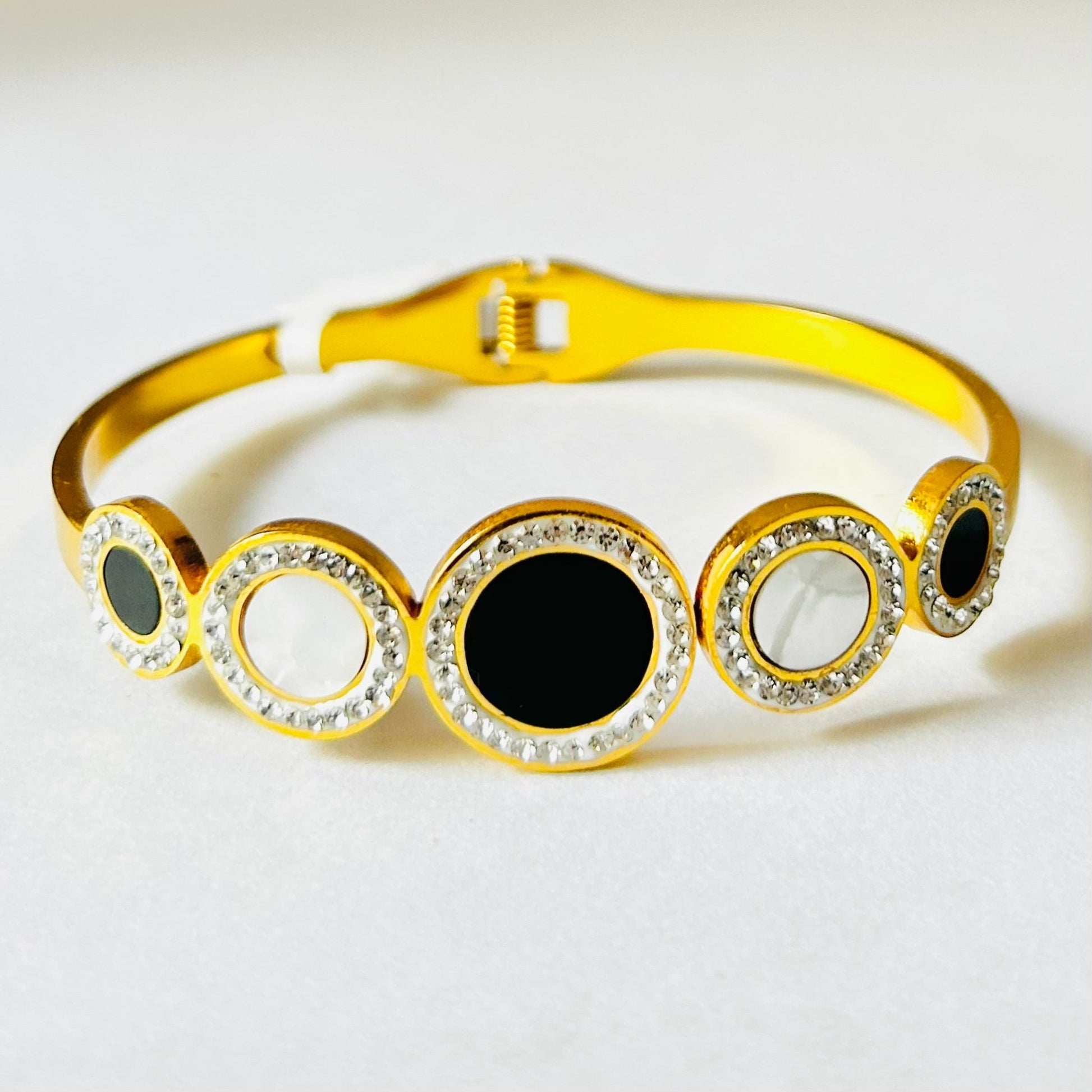 Eclipse Enamel Cuff - Minimalist Bling