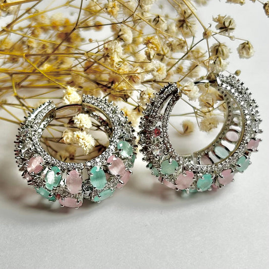 Gulabi Noor Chaandbaali - Minimalist Bling