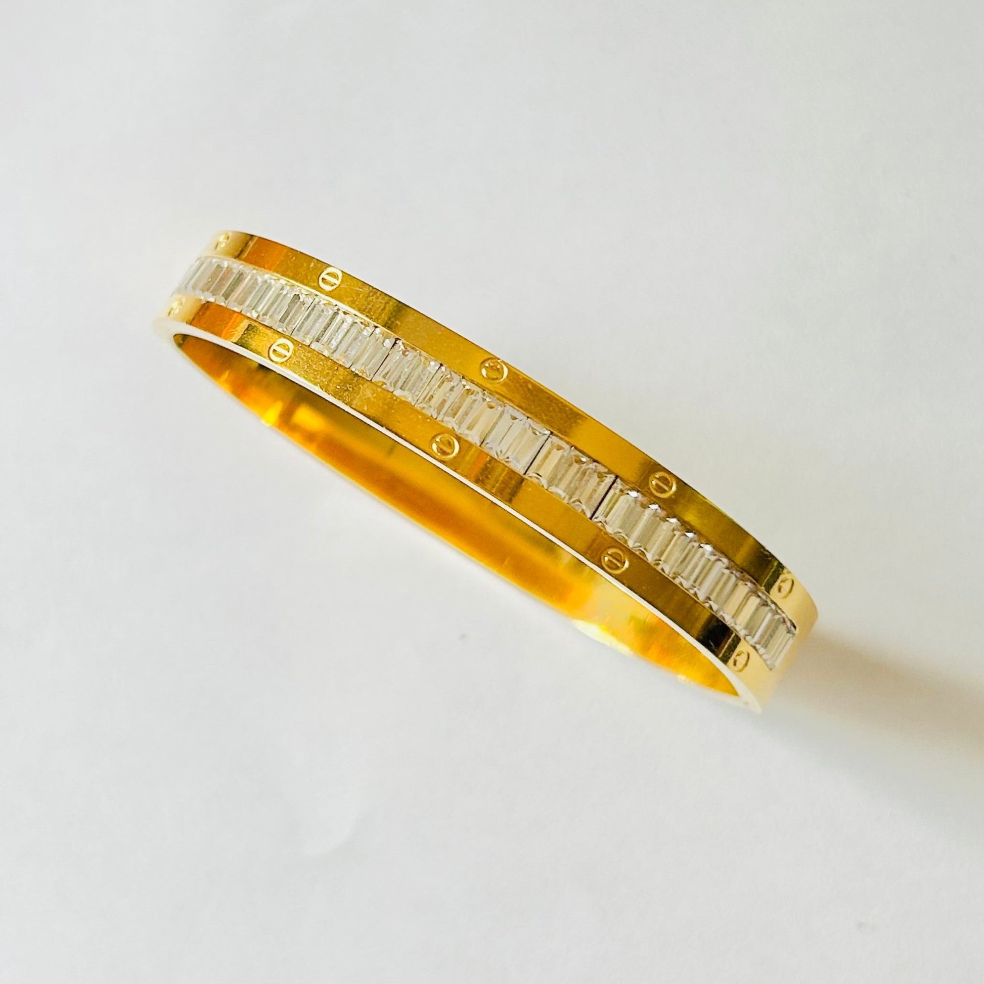 Ice Baguette Bracelet - Minimalist Bling