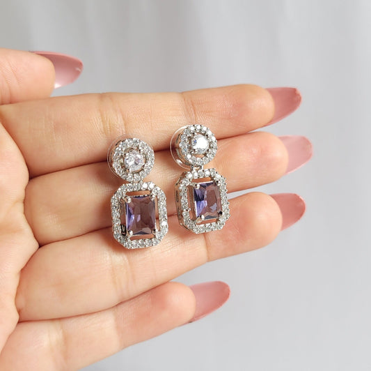 Iris Radiance Earrings - Minimalist Bling