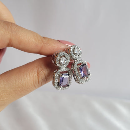 Iris Radiance Earrings - Minimalist Bling