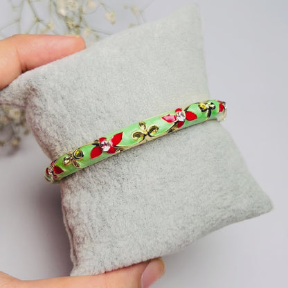 Crimson Charm Diamond Cuff