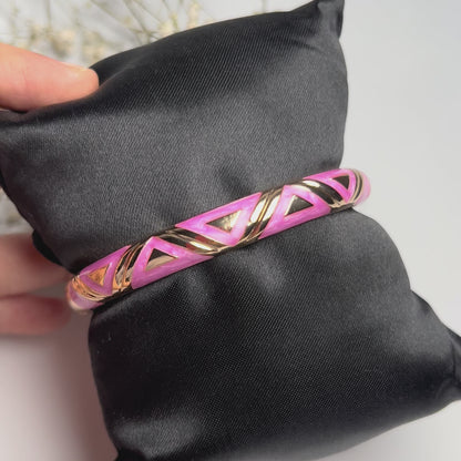 Fuchsia Star Vintage Cuff