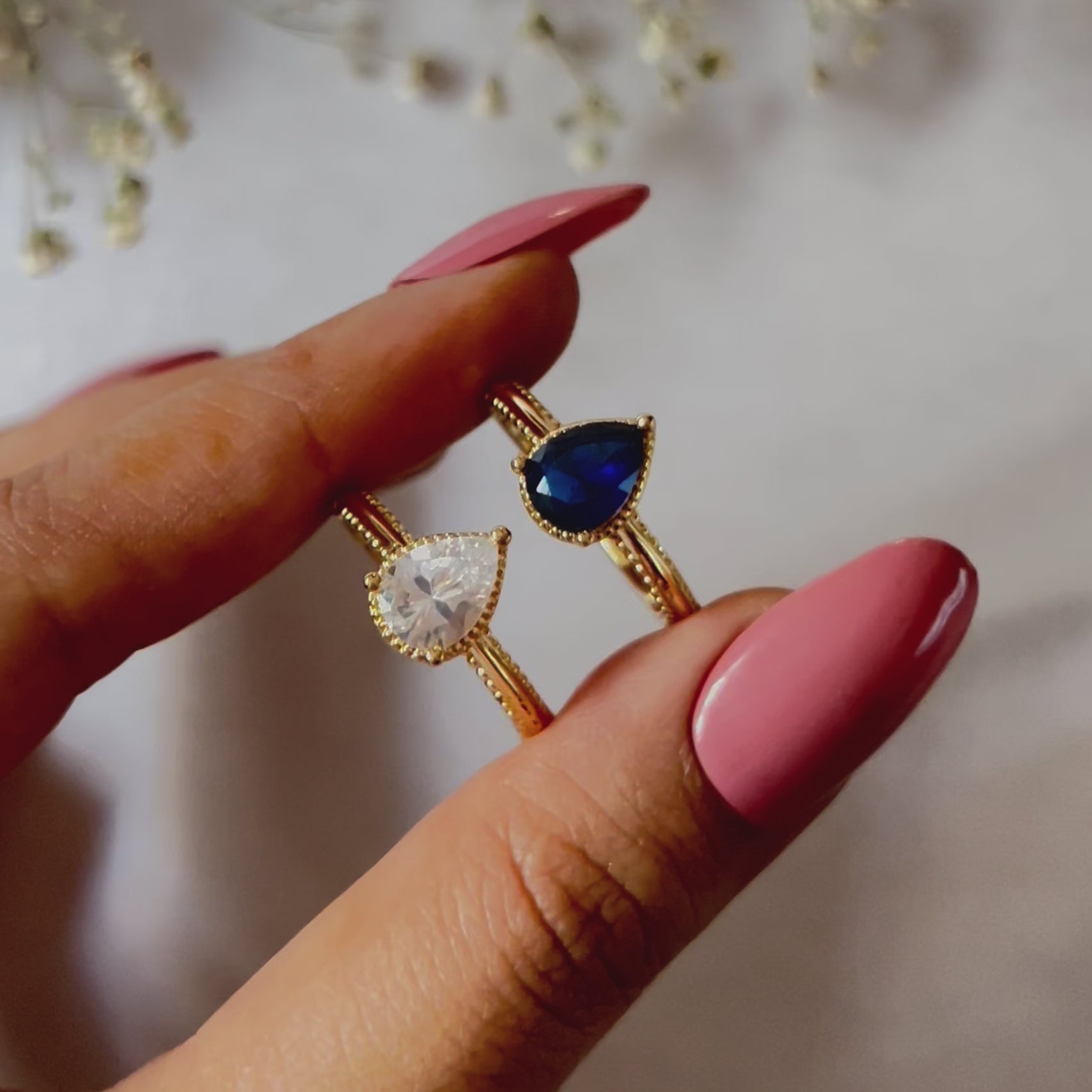 Icy daily wear stylish waterproof hypoallergenic, adjustable ring