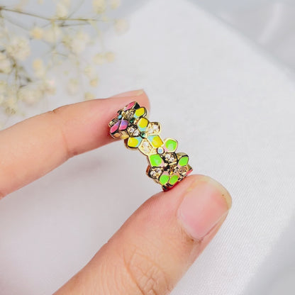 Rainbow Bloom Ring