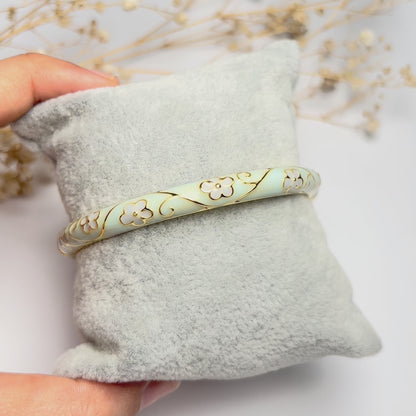 Aqua Floret Vintage Cuff
