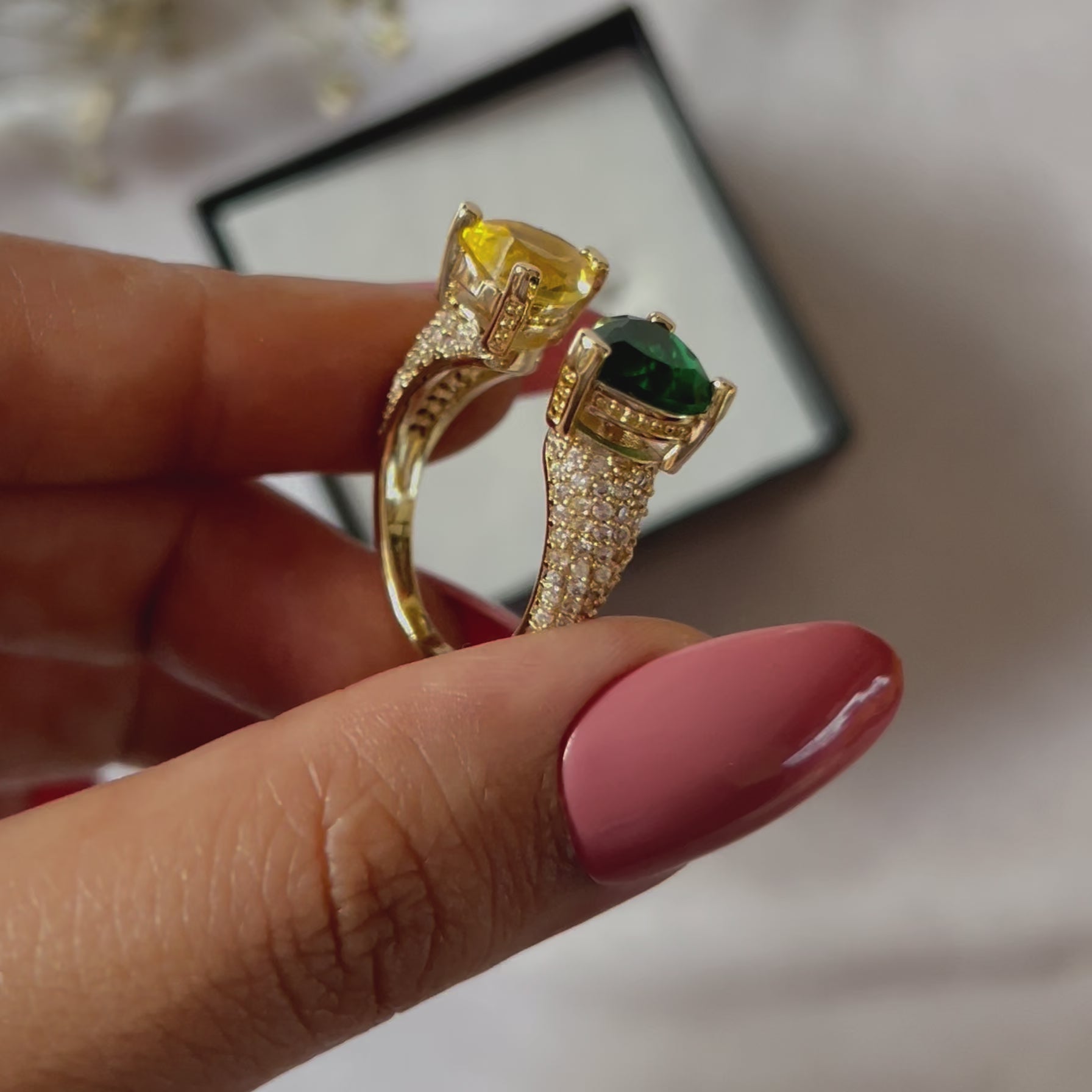 Meena stylish daily wear waterproof & anti tarnish ring for girls