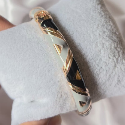 Ivory Wave Vintage Cuff