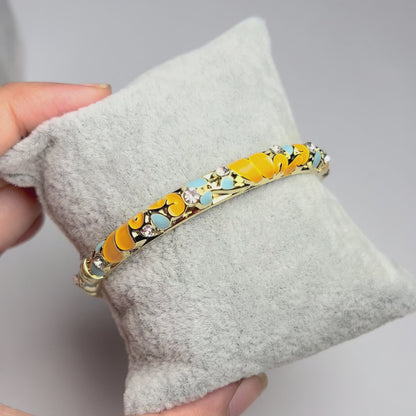 Golden Aura Diamond Cuff