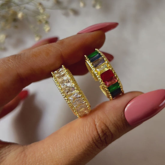 Spectrum band ring for women