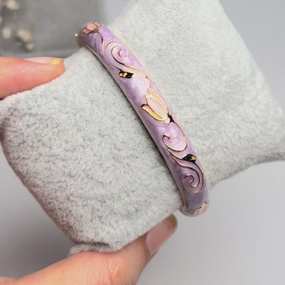 Violet Bloom Vintage Cuff