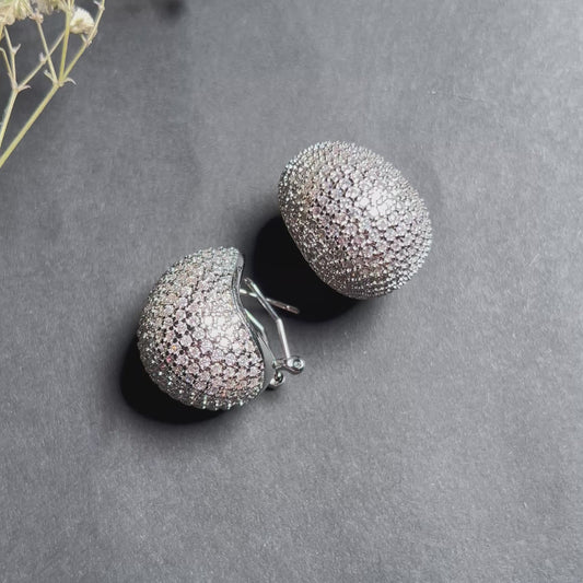 moon earrings, celestial jewelry, dreamy earrings, boho glam accessories, luxury earrings for women, date night earrings for women, partywear earrings for women, premium earrings for women, american diamond earrings 

