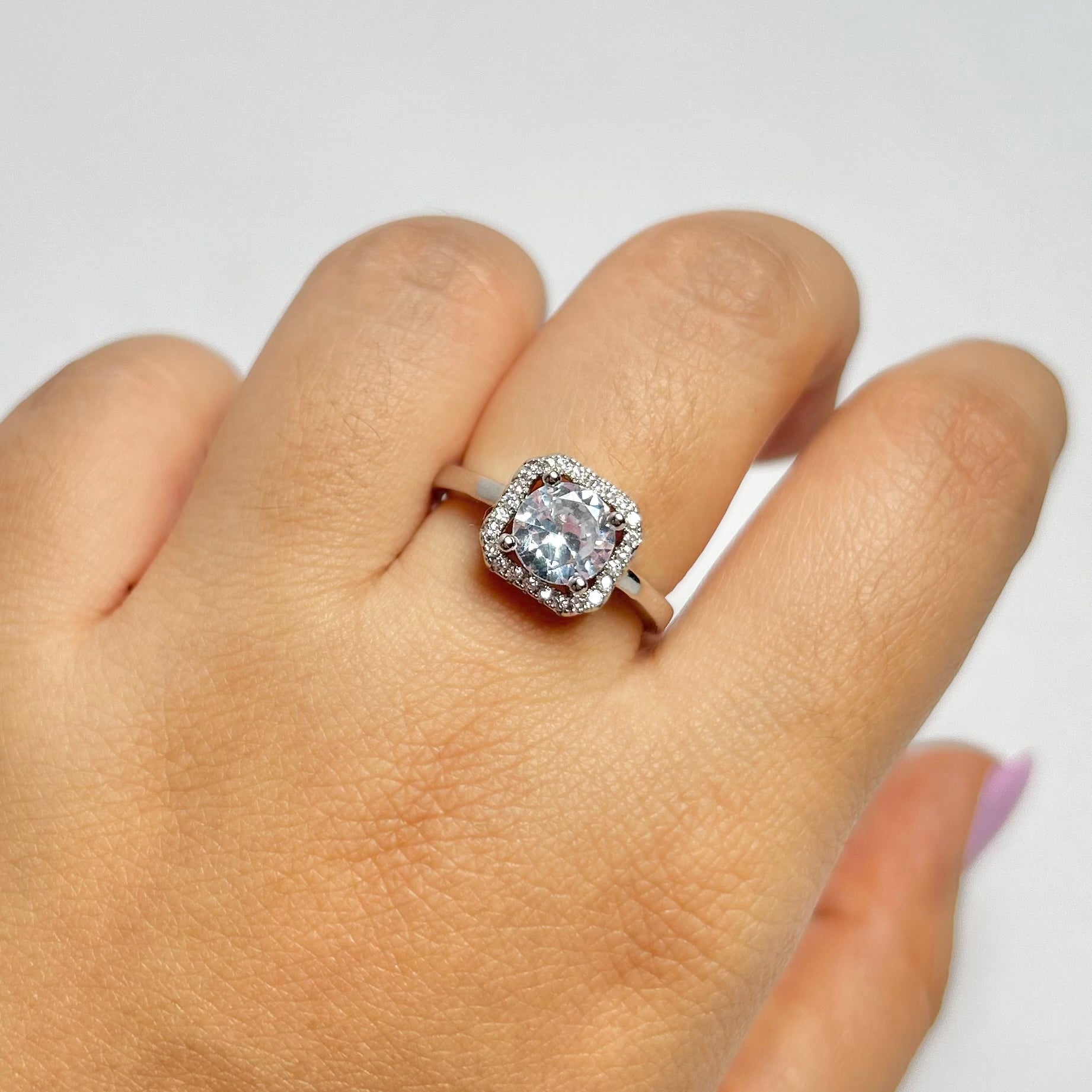 Square Cut Ring - Minimalist Bling