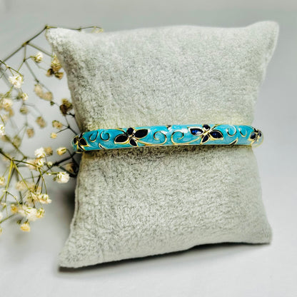 Azure Posy Vintage Cuff