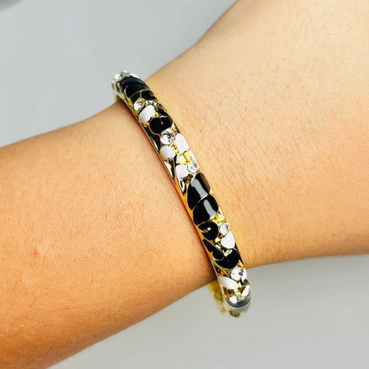 Midnight Spark Diamond Cuff